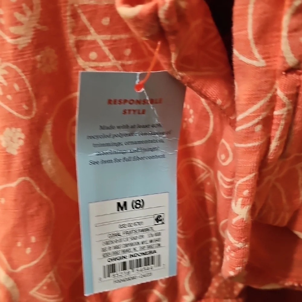 Cat & Jack NWT Coral Print Sleepwear Set Size Medium (8)